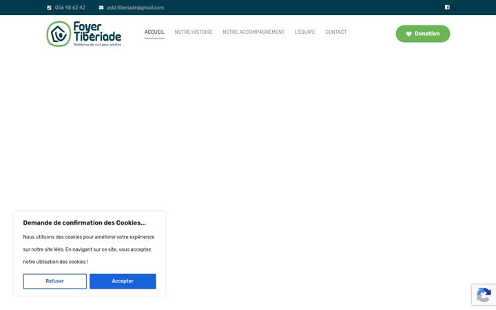 Skjámynd af foyertiberiade.be