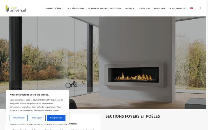 Screenshot of foyeruniversel.ca