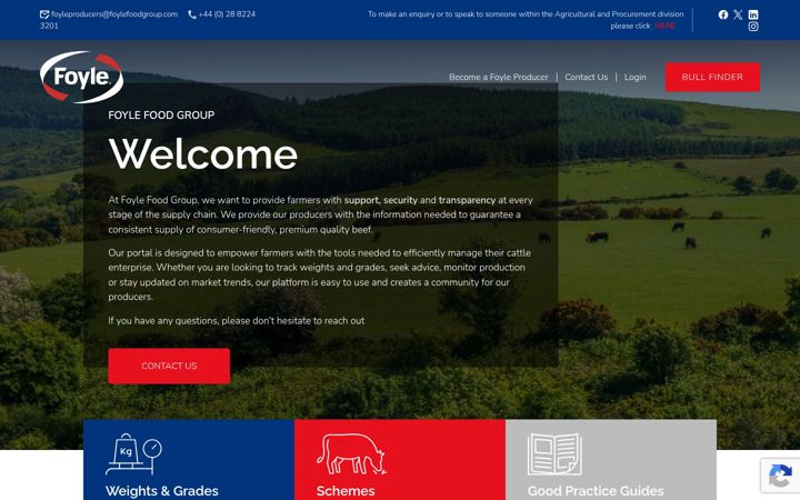 Screenshot of foyleproducers.com