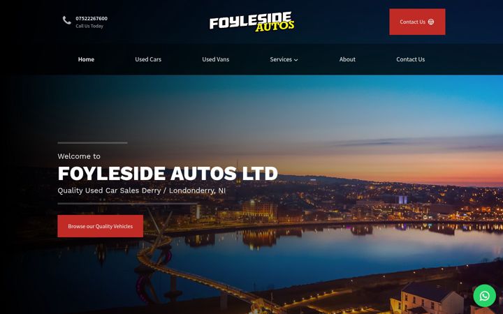 Screenshot of foylesideautosltd.com