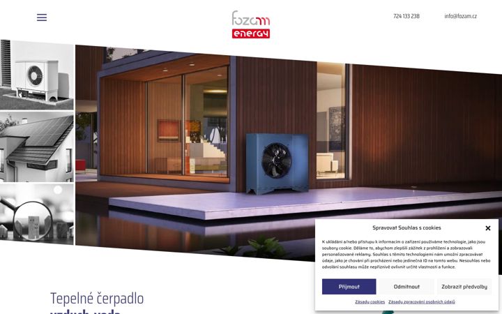 Screenshot of fozam.cz