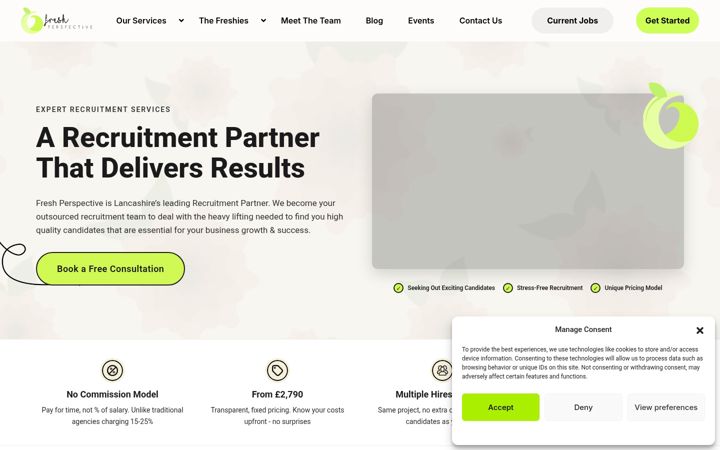 Screenshot of fp-resourcing.co.uk