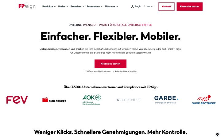 Screenshot of fp-sign.com