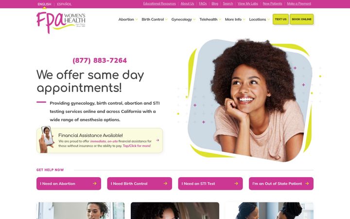 Screenshot of fpawomenshealth.com