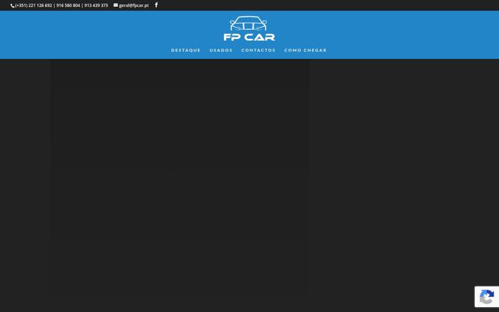 Kuvakaappaus sivustosta fpcar.pt