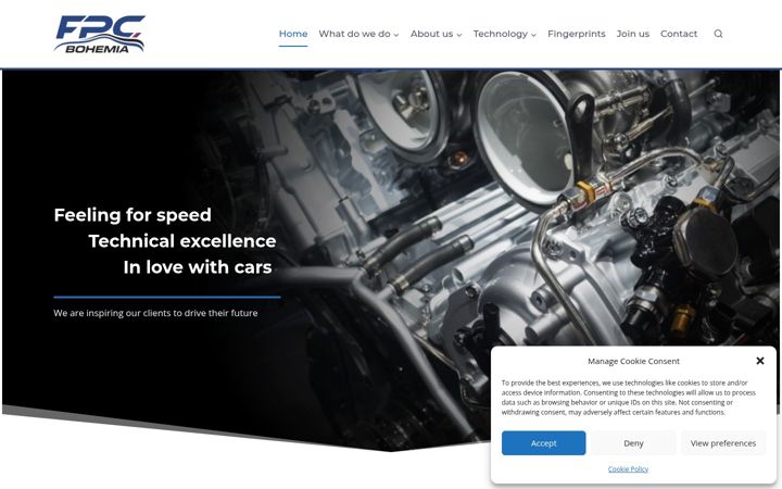 Screenshot of fpcbohemia.com