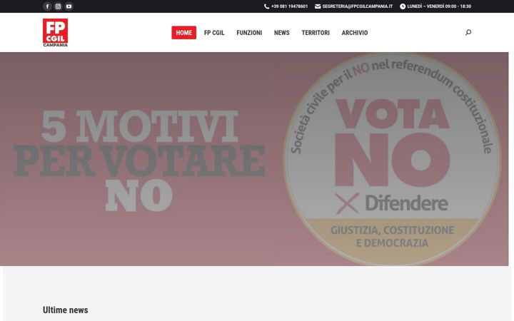 Screenshot of fpcgilcampania.it
