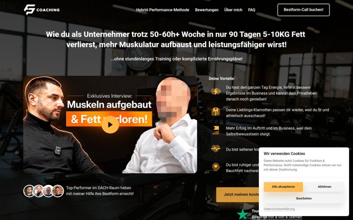 Screenshot of fpcoaching.de