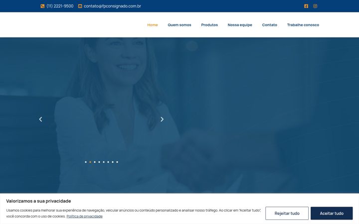 Képernyőkép: fpconsignado.com.br