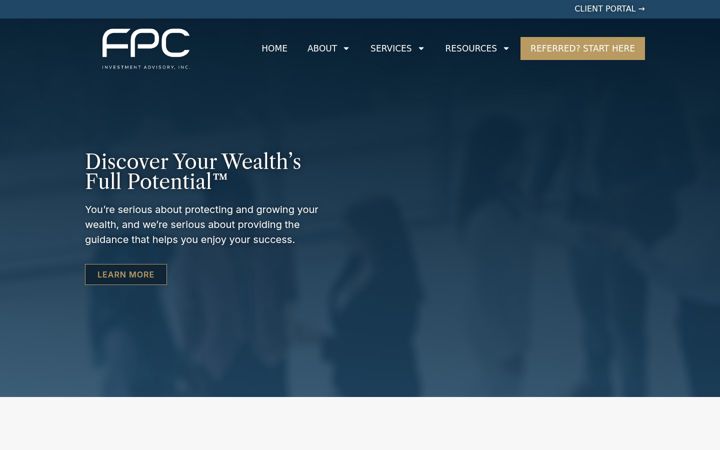 Screenshot of fpcwealth.com