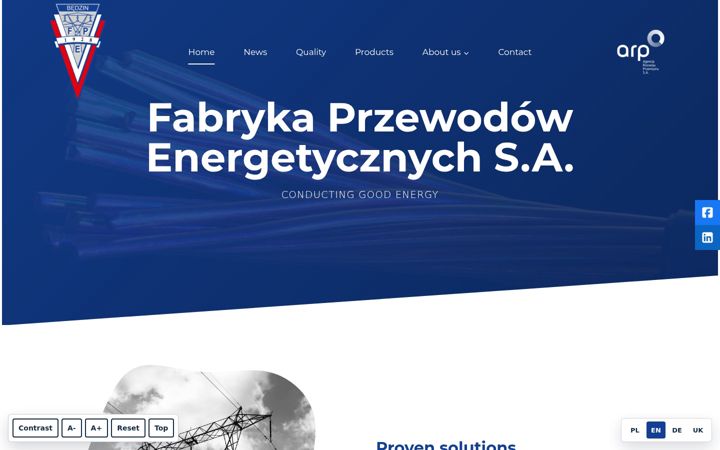 Screenshot of fpe.com.pl