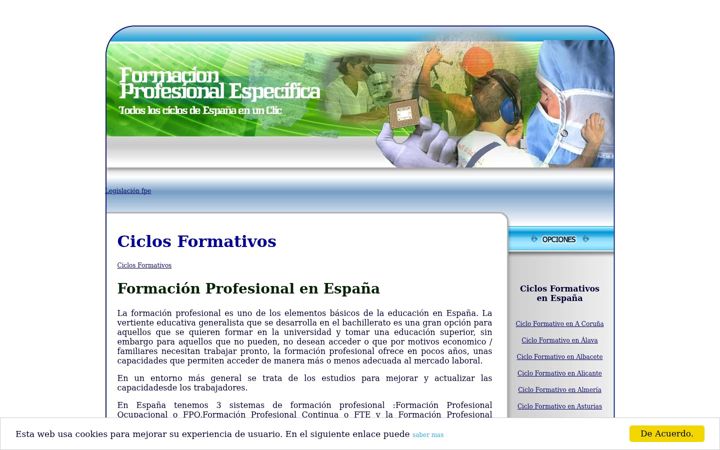 Screenshot of fpe.org.es