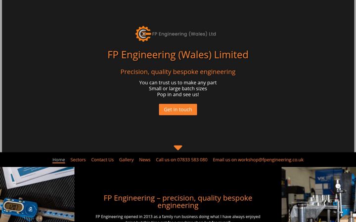 Screenshot of fpengineering.co.uk