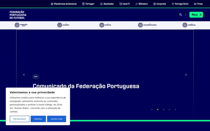 Screenshot van fpf.pt