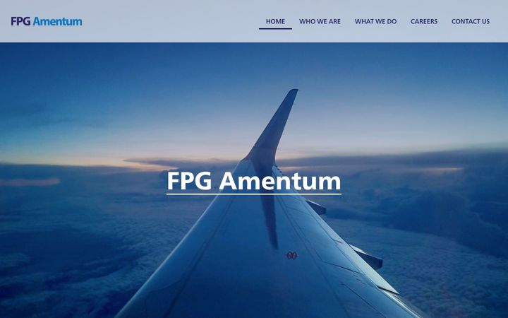Screenshot of fpg-amentum.aero