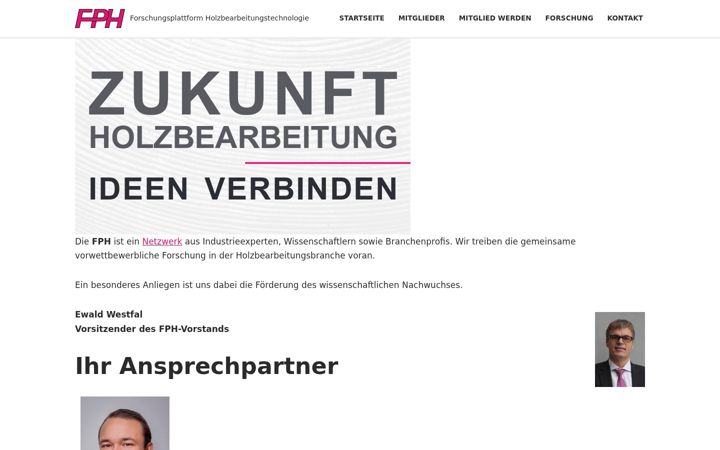 Screenshot of fphnet.de