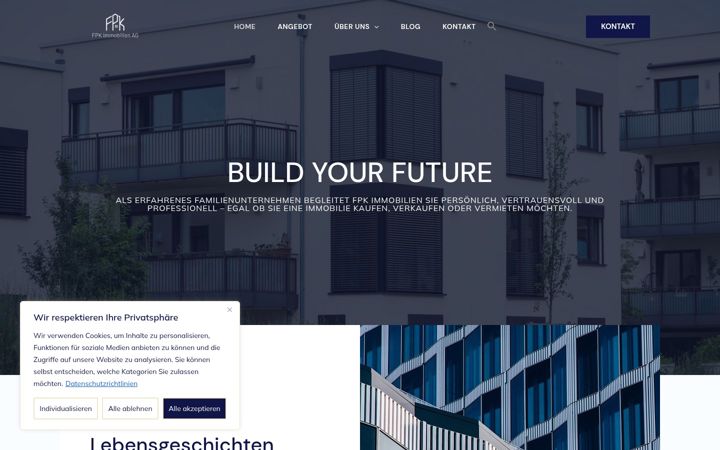 Screenshot of fpk-immobilien.ch