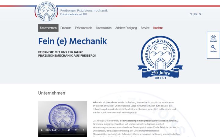 Screenshot of fpm-freiberg.de