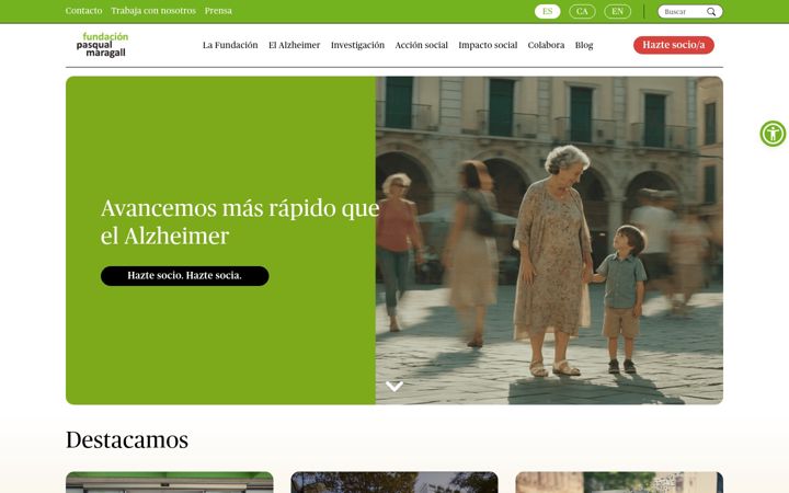Screenshot of fpmaragall.org