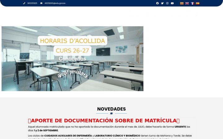 Screenshot of fpmislata.com