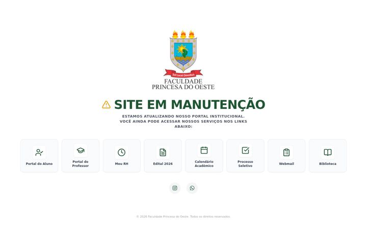 Screenshot of fpo.edu.br