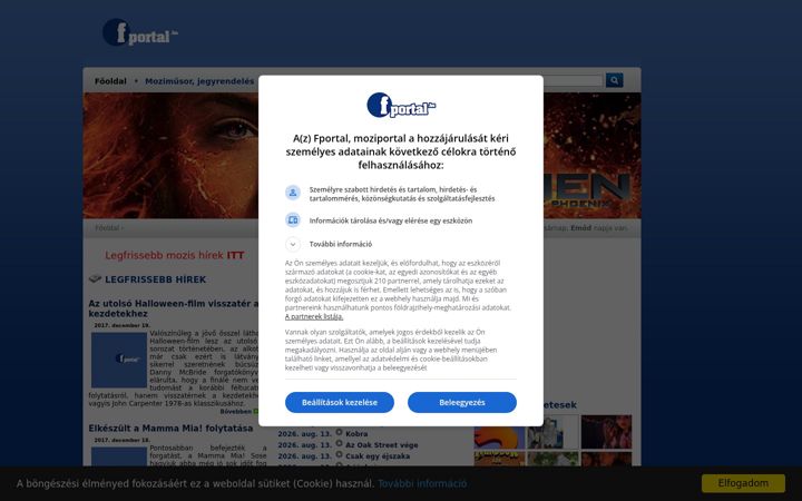 Screenshot of fportal.hu