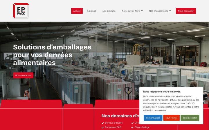 Screenshot of fppack.fr