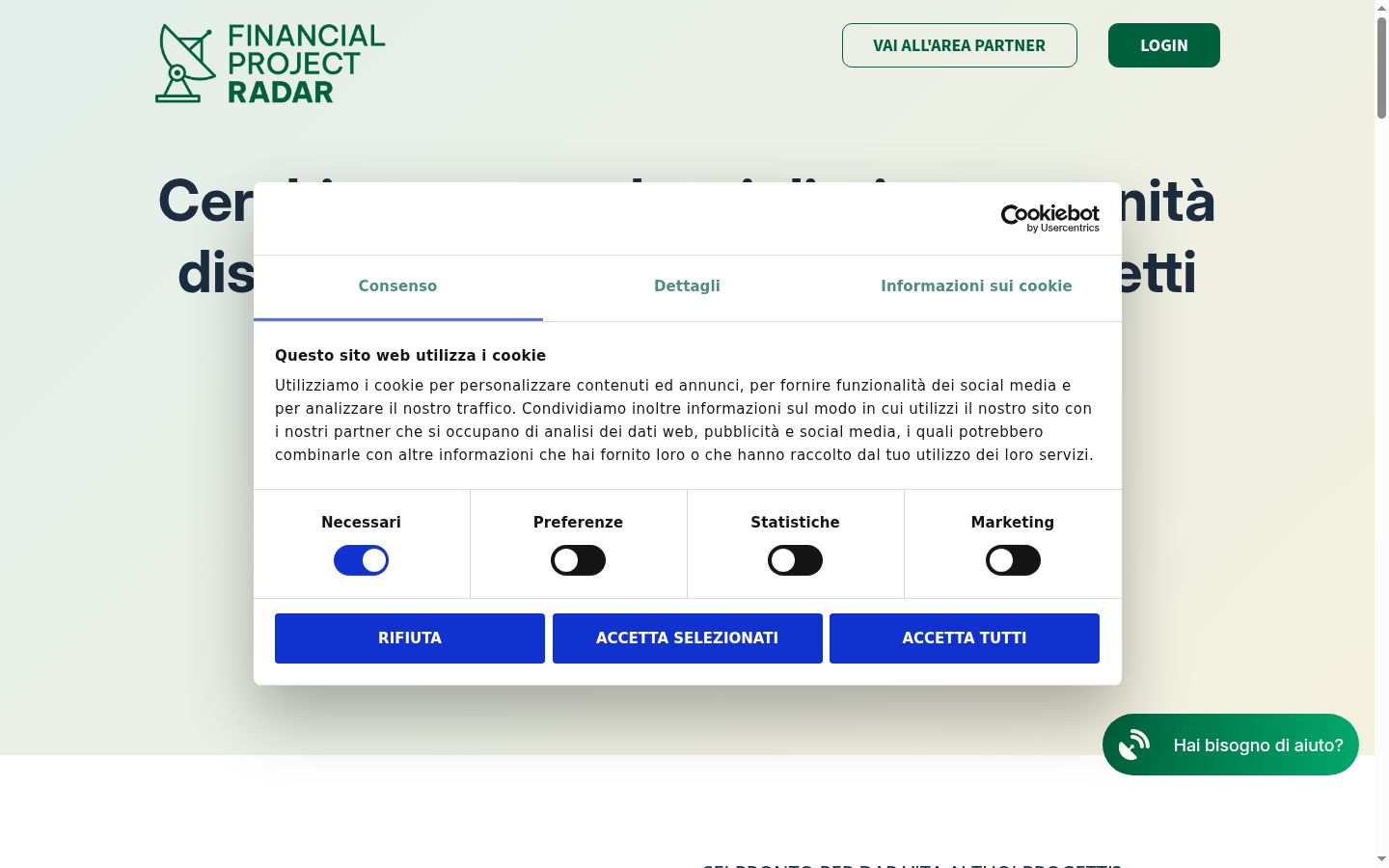 Captura de pantalla del banner de consentimiento mostrado antes de cualquier interacción