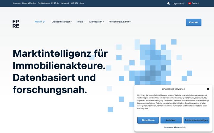 Screenshot of fpre.ch