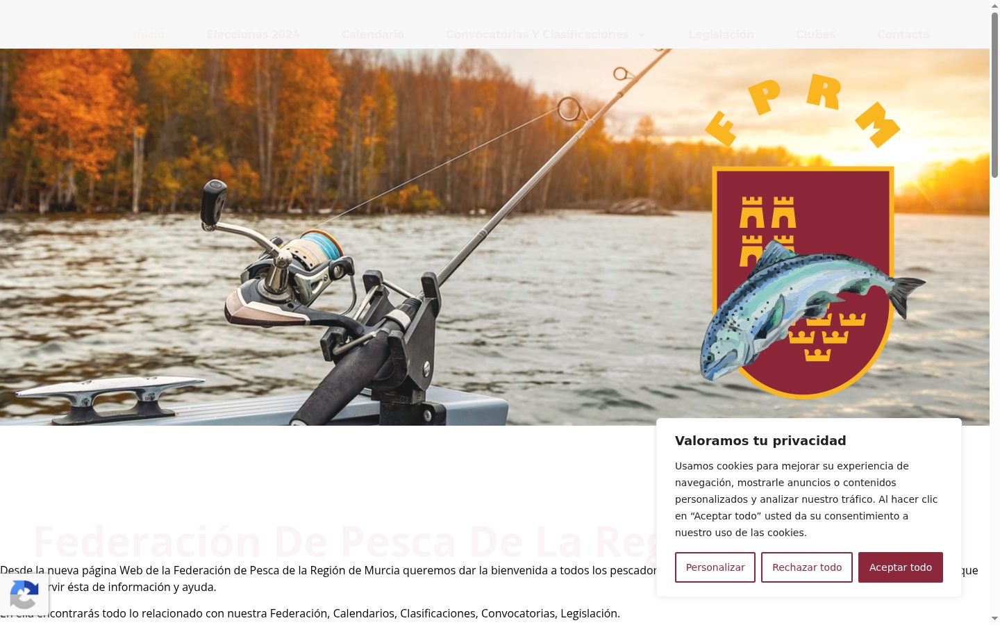 Skärmbild av samtyckesbannern som visades före någon interaktion