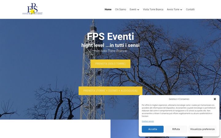 Screenshot of fps-eventi.it
