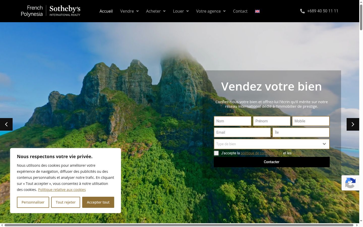 Screenshot van de toestemmingsbanner zoals getoond vóór enige interactie