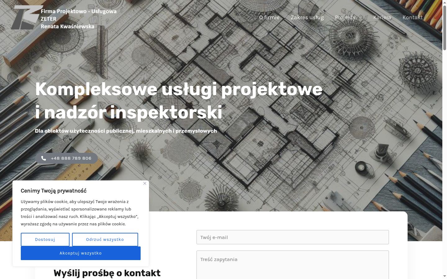 Képernyőkép a bármilyen interakció előtt megjelenő hozzájárulási bannerről