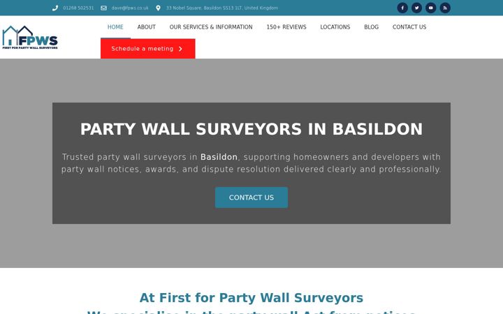 Skærmbillede af fpws-basildon.co.uk