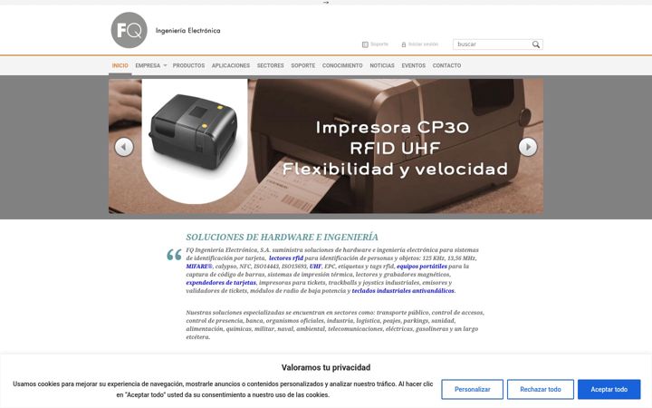 Screenshot of fqingenieria.com