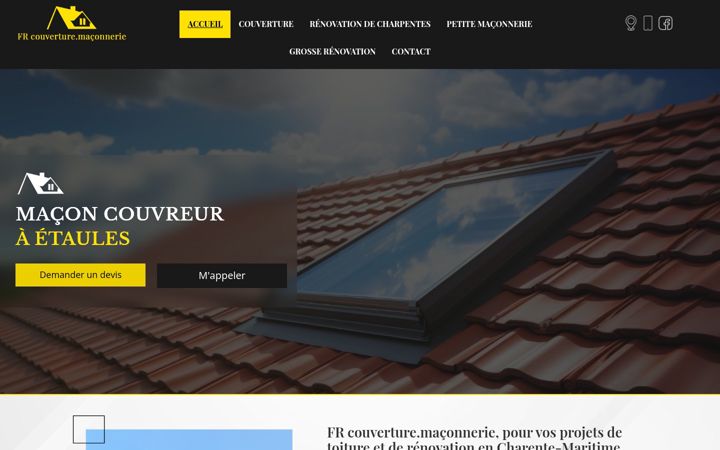 Screenshot of fr-couverture-maconnerie.fr