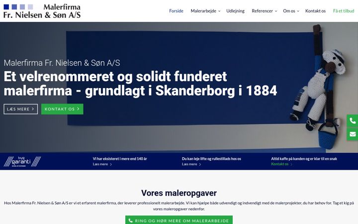 Screenshot of fr-nielsen.dk