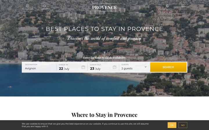 Screenshot of fr-provencehotel.com