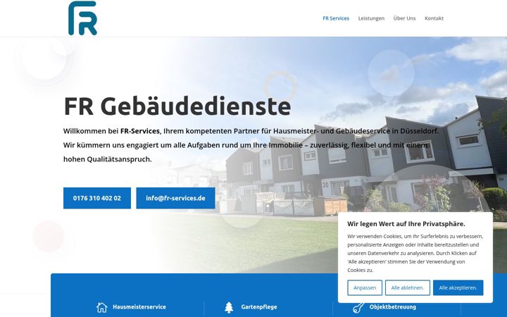 Skjámynd af fr-services.de