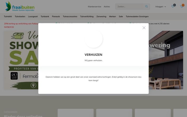 Screenshot of fraai-buiten.nl
