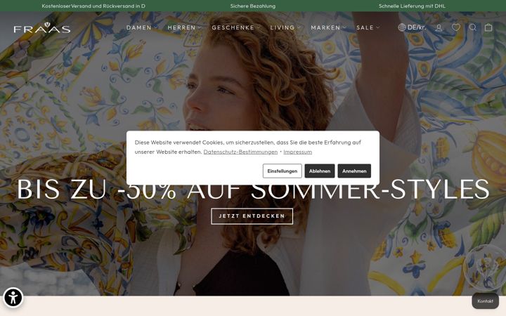 Screenshot of fraas.com