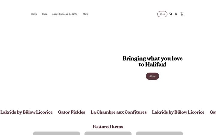Screenshot of frabjousdelights.com