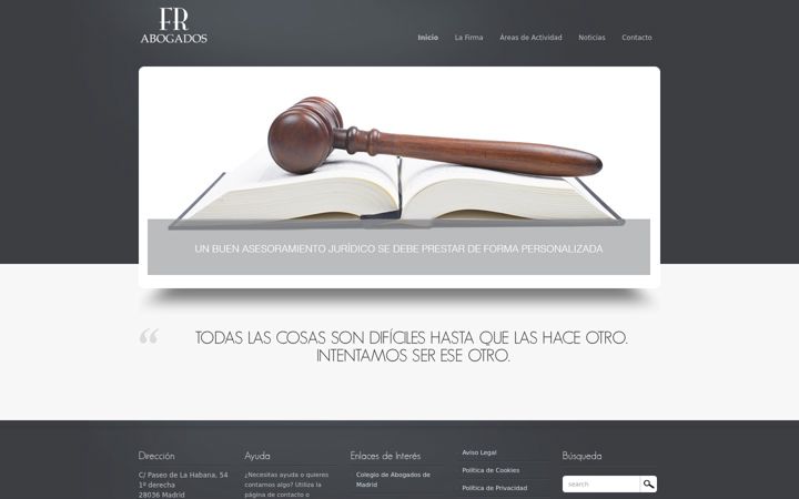 Screenshot of frabogados.com