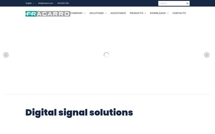 Screenshot of fracarro.com