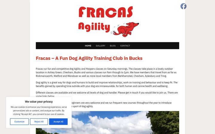 Screenshot of fracasagility.co.uk