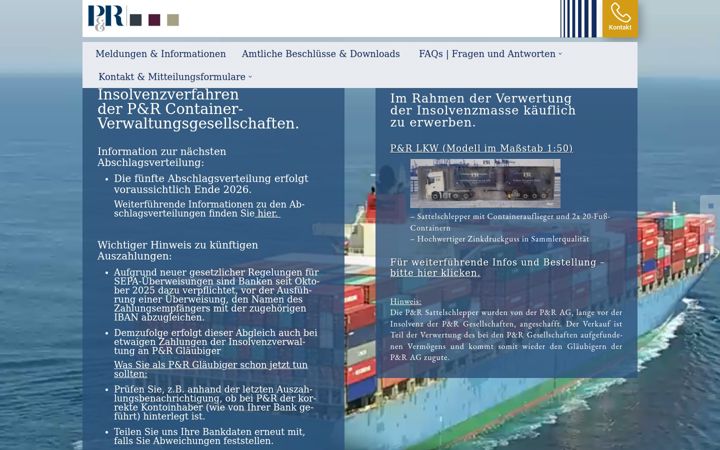 Screenshot of frachtcontainer-inso.de