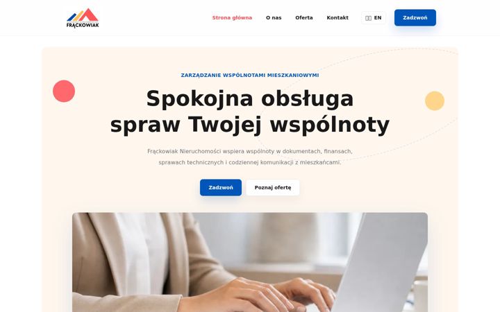 Screenshot of frackowiaknieruchomosci.pl