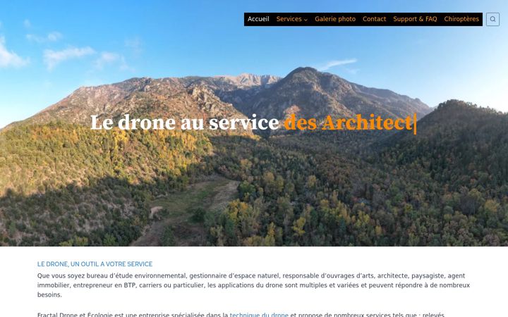 Screenshot of fractaldrone.fr