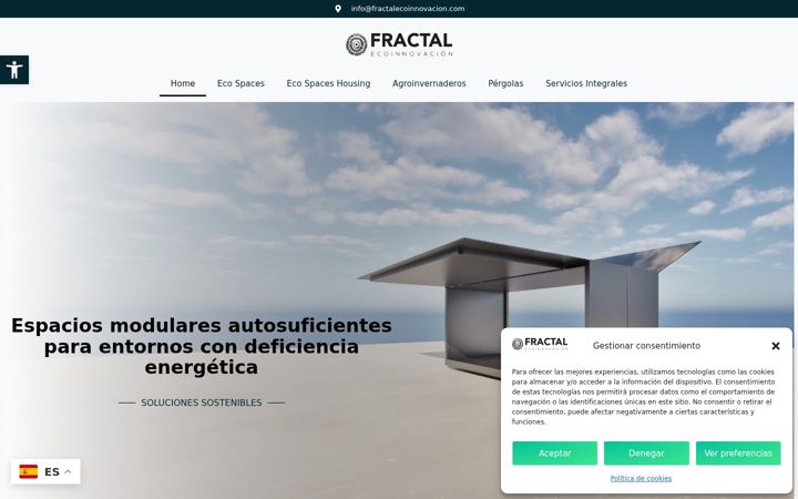 Screenshot of fractalecoinnovacion.com