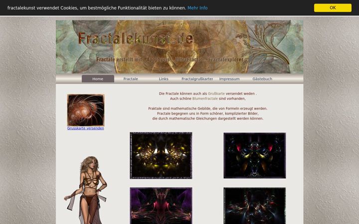 Screenshot of fractalekunst.de